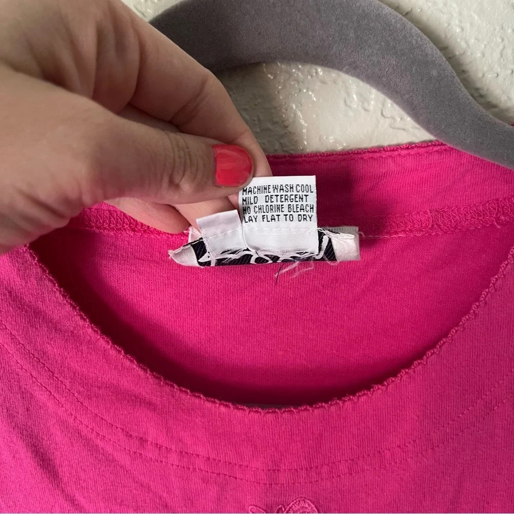 Lilly Pulitzer Bright Pink Short Sleeve Tee - Picture 6 of 8